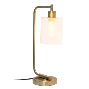 18.8" Industrial Vintage Industrial Iron Lantern Desk Table Lamp