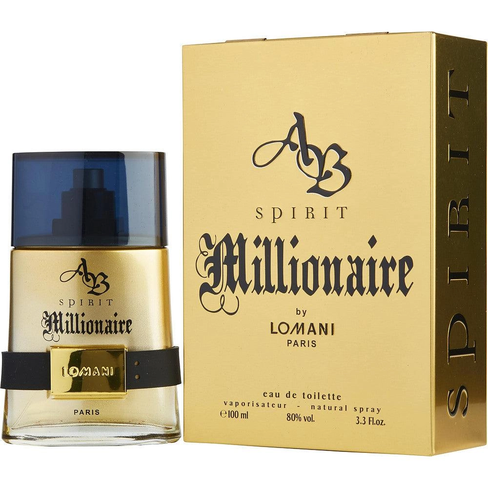 AB Spirit Millionaire by Lomani, 3.3 oz Eau De Toilette Spray for Men