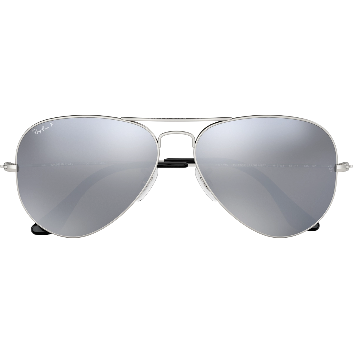 Aviator M - Matte Silver/Grey Mirror