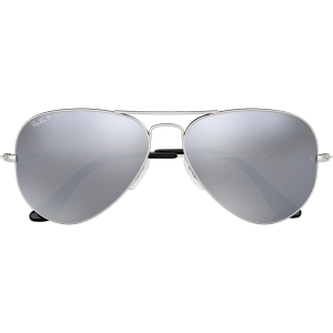 Aviator M - Matte Silver/Grey Mirror