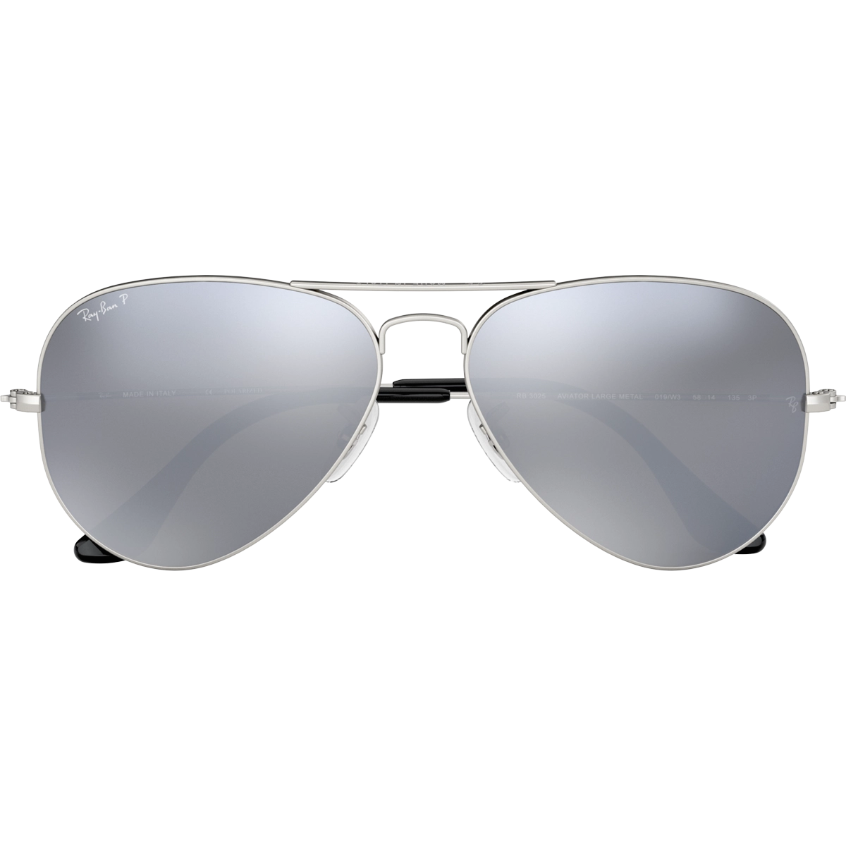 Aviator M - Matte Silver/Grey Mirror