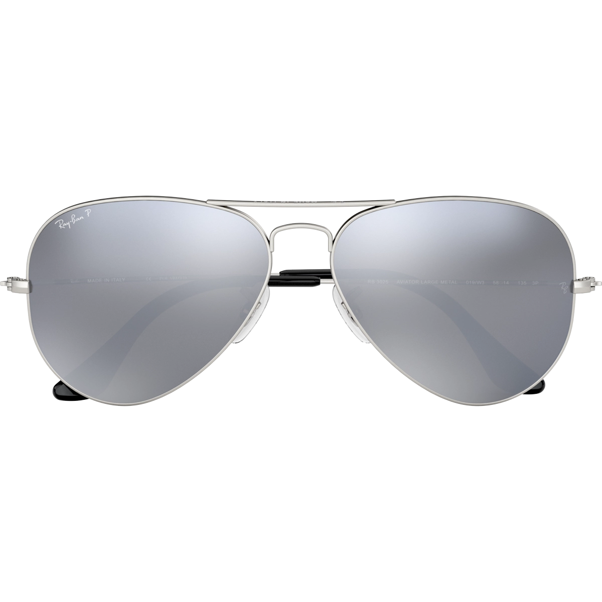 Aviator M - Matte Silver/Grey Mirror