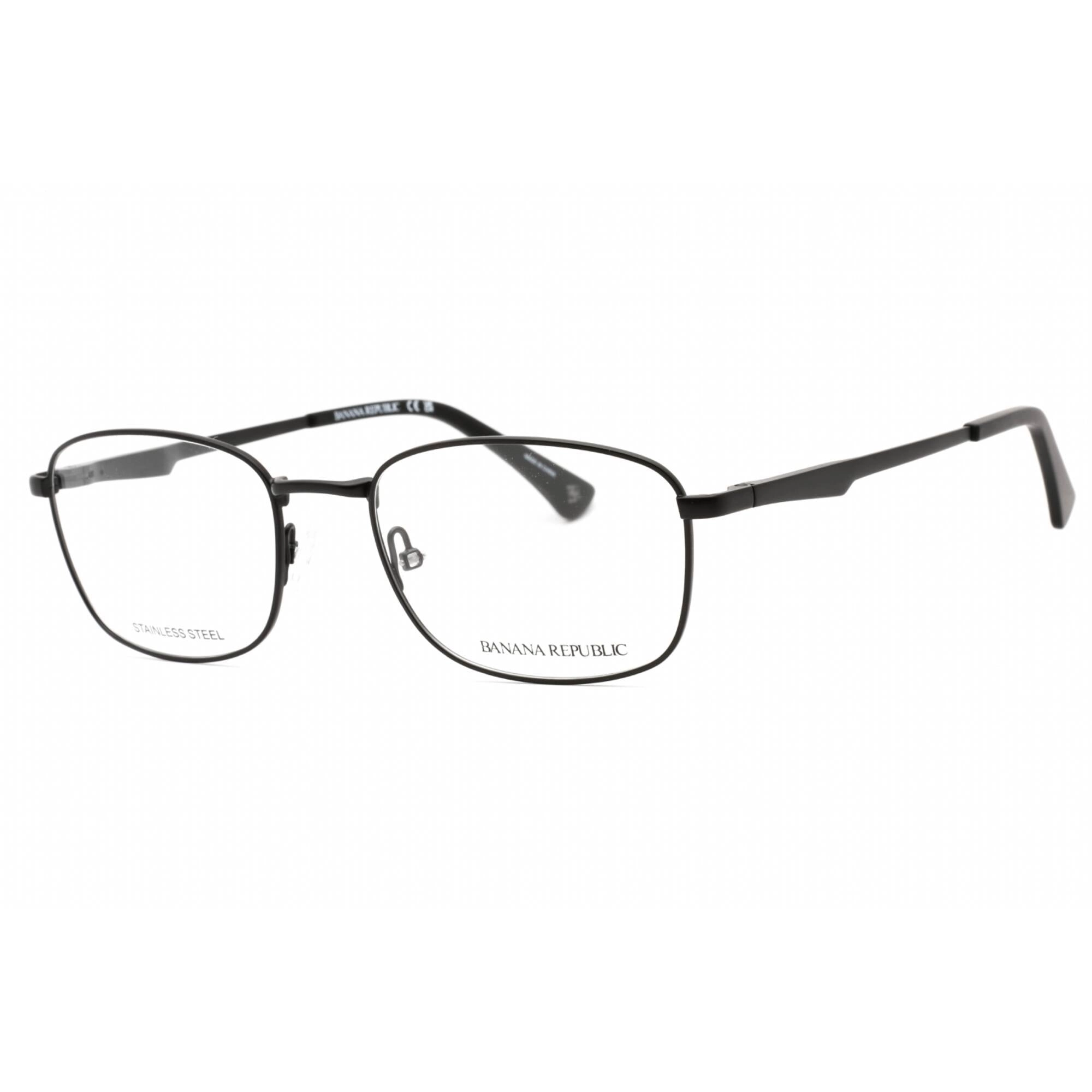 Banana Republic Men's Eyeglasses - Matte Black Metal Rectangular Frame | Roy 0003 00