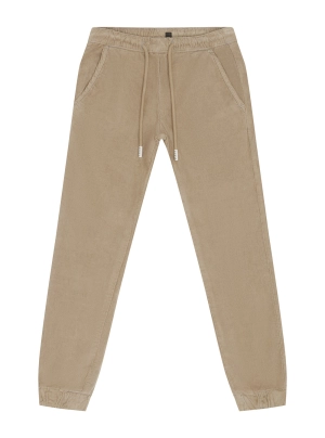 Beige Corduroy Jogger Pants (2-7)