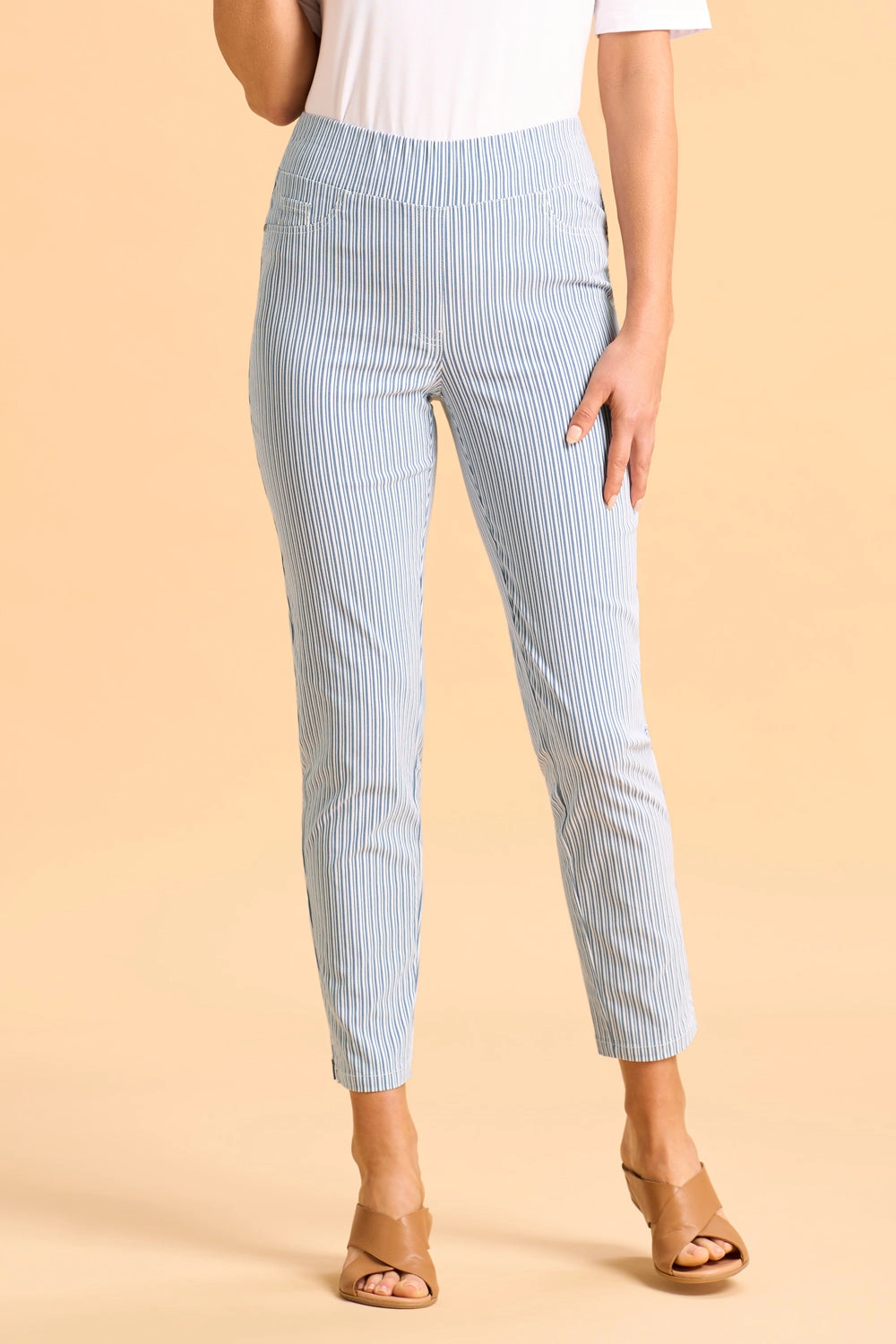 Bengajean® 7/8 Seersucker - Navy & White Stripe