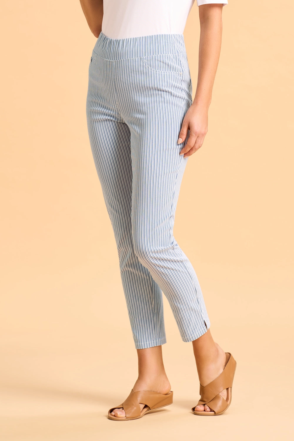 Bengajean® 7/8 Seersucker - Navy & White Stripe