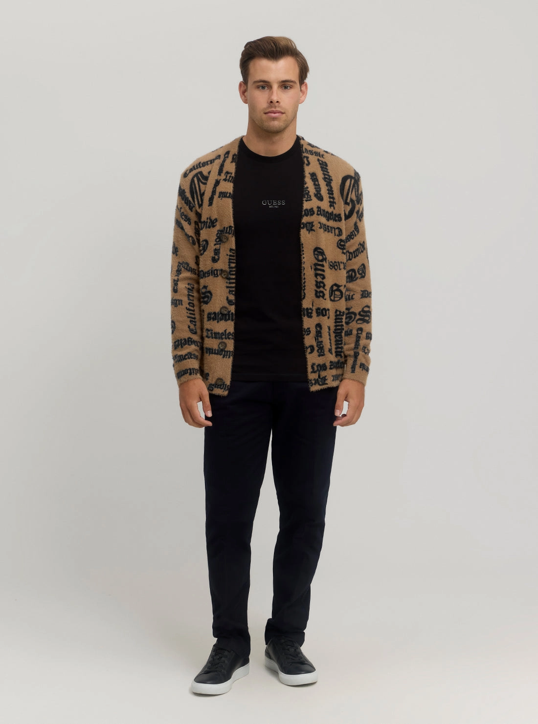 Brown Gothic Knit Cardigan