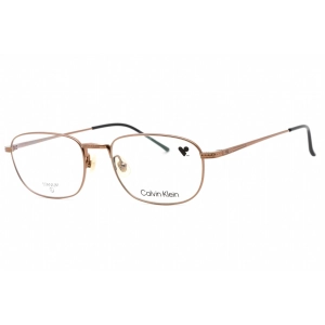 Calvin Klein Men's Eyeglasses - Amber Gold Titanium Rectangular Frame | CK23112T 781