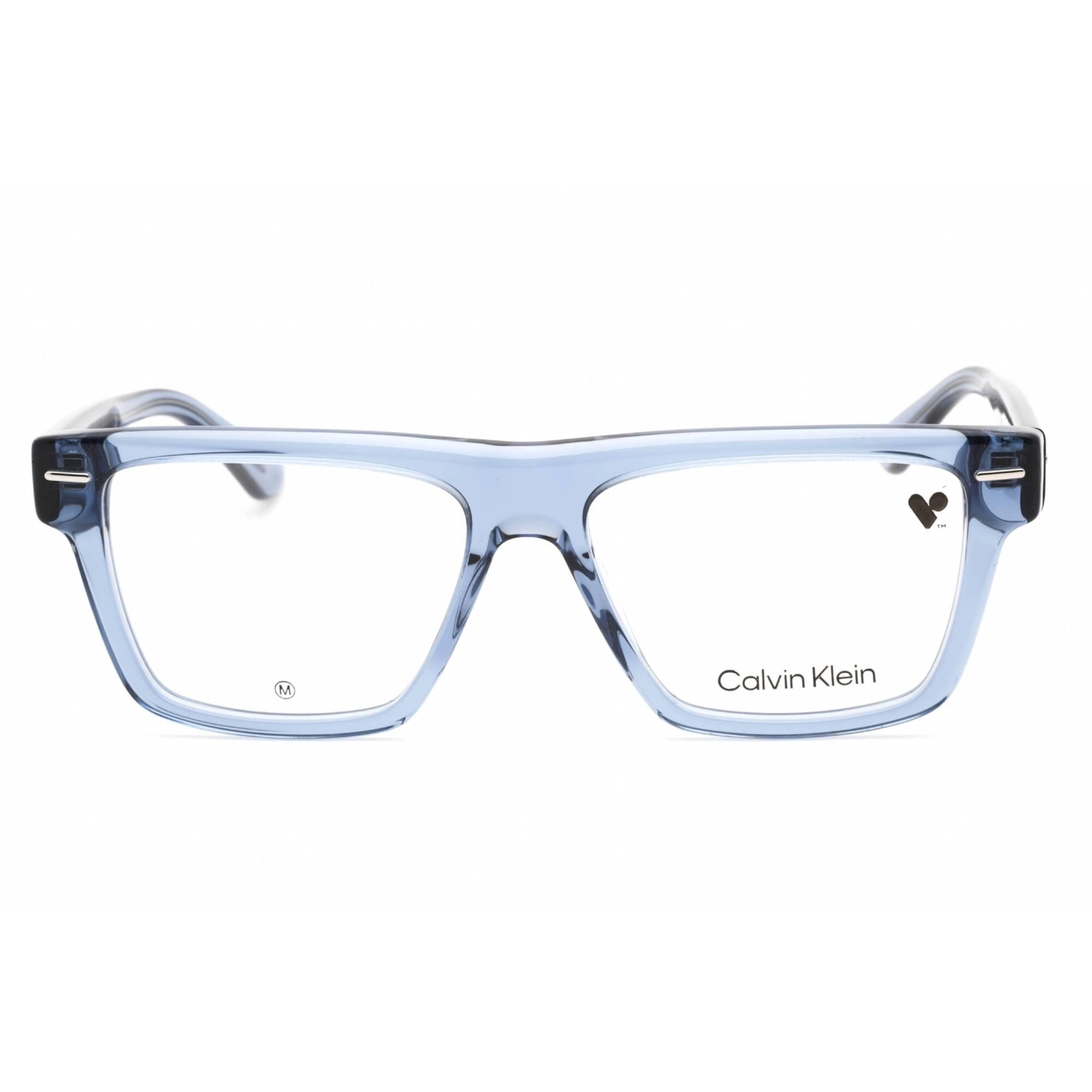 Calvin Klein Men's Eyeglasses - Blue Rectangular Frame Clear Lens | CK23522 414