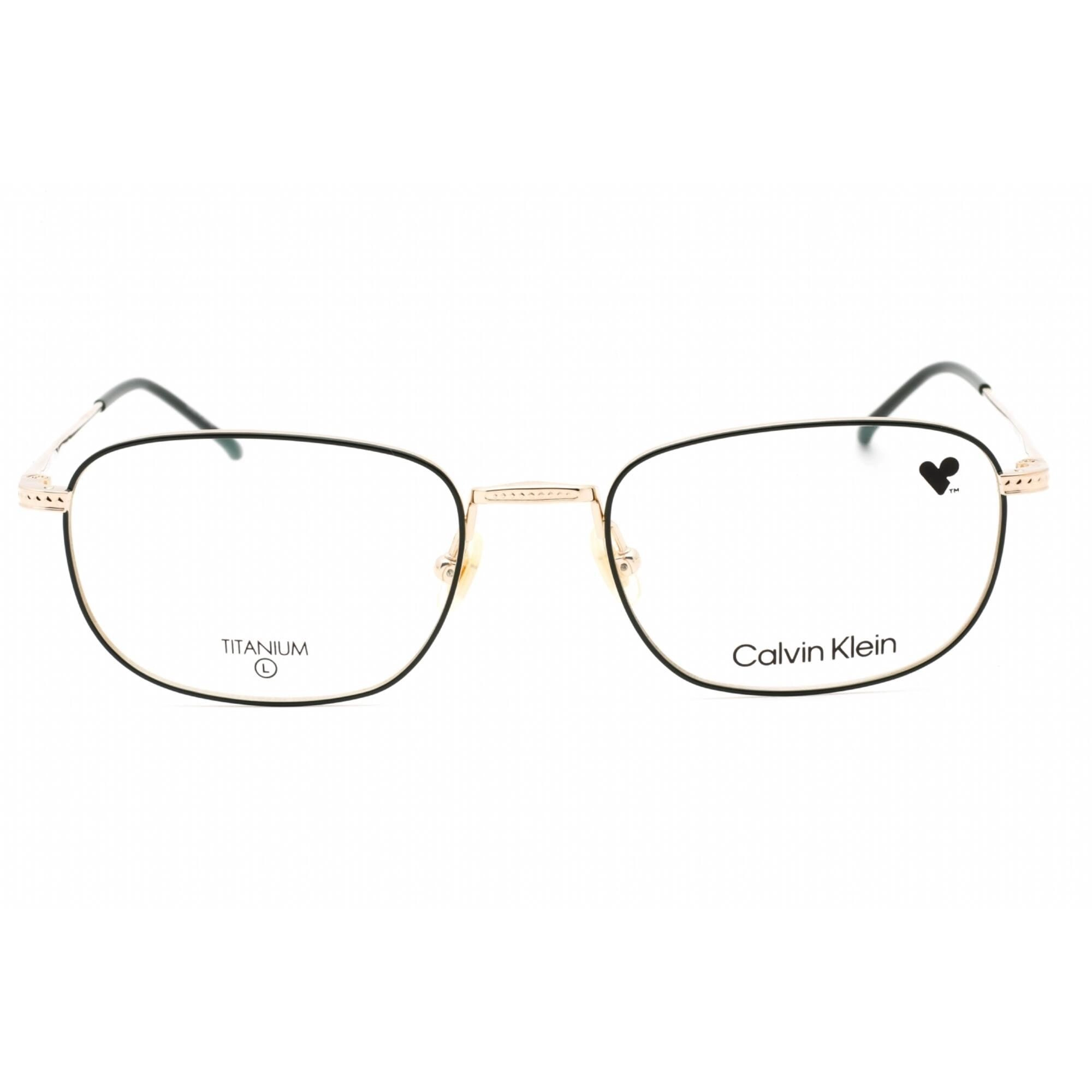 Calvin Klein Men's Eyeglasses - Green Titanium Full Rim Rectangular | CK23112T 330