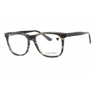 Calvin Klein Men's Eyeglasses - Grey Havana Plastic Rectangular Frame | CK22507 025