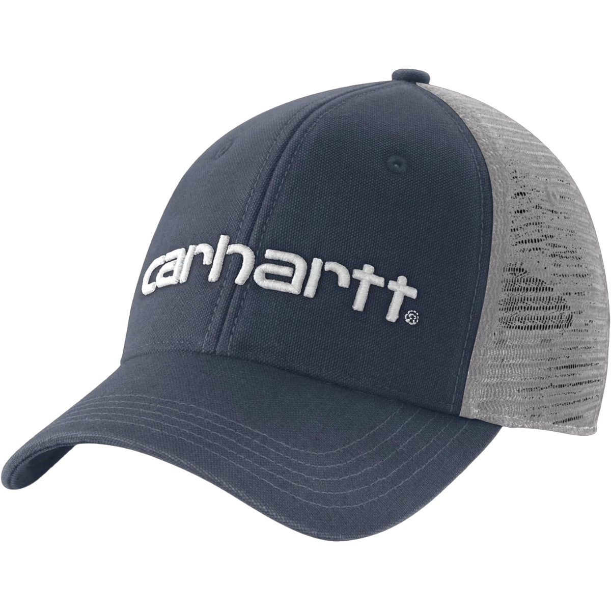 Canvas Mesh-Back Logo Cap