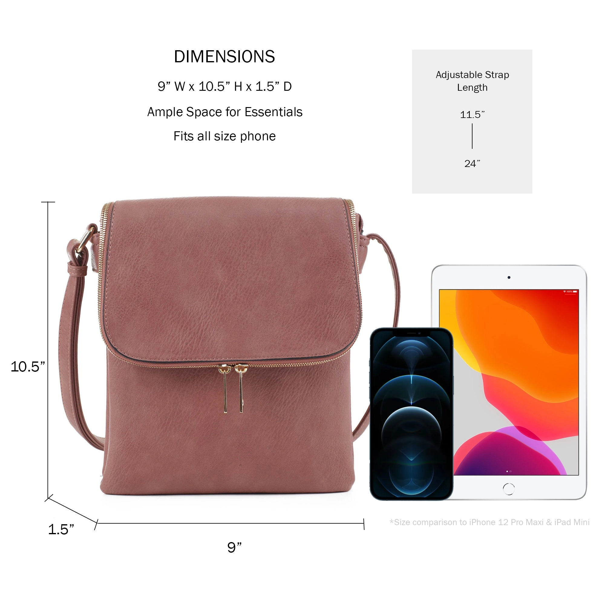 Cheyanne Concealed Carry Crossbody with Lock and Key
