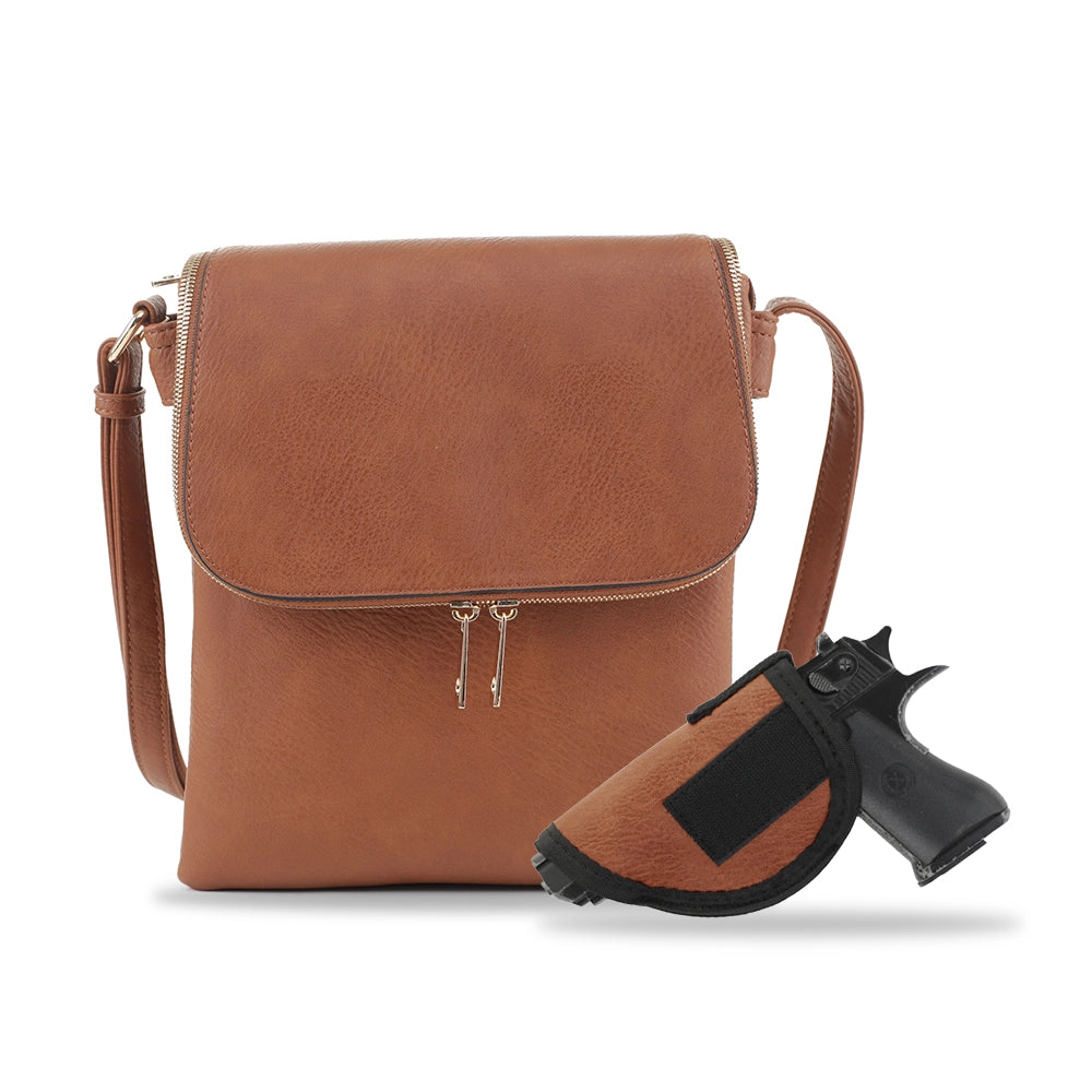 Cheyanne Concealed Carry Crossbody with Lock and Key