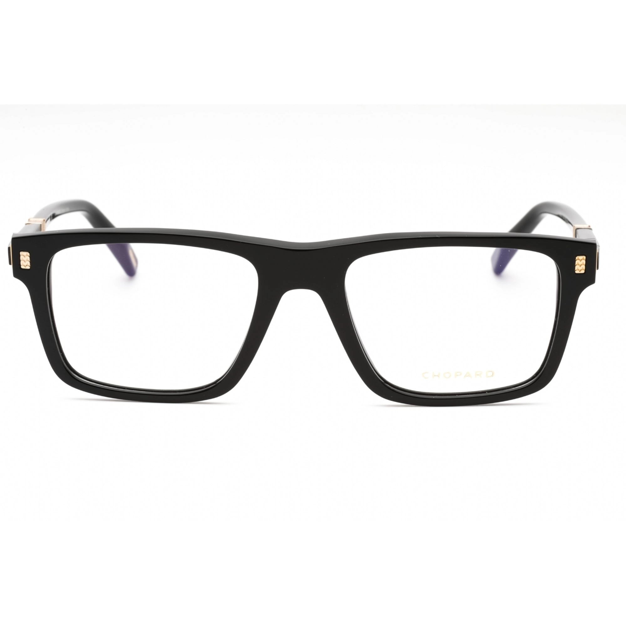 Chopard Men's Eyeglasses - Black Plastic Rectangular Full Rim Frame | VCH313 0700