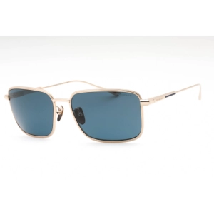 Chopard Men's Sunglasses - Shiny Gold Metal Rectangular Full Rim Frame | SCHF84M 8FZP