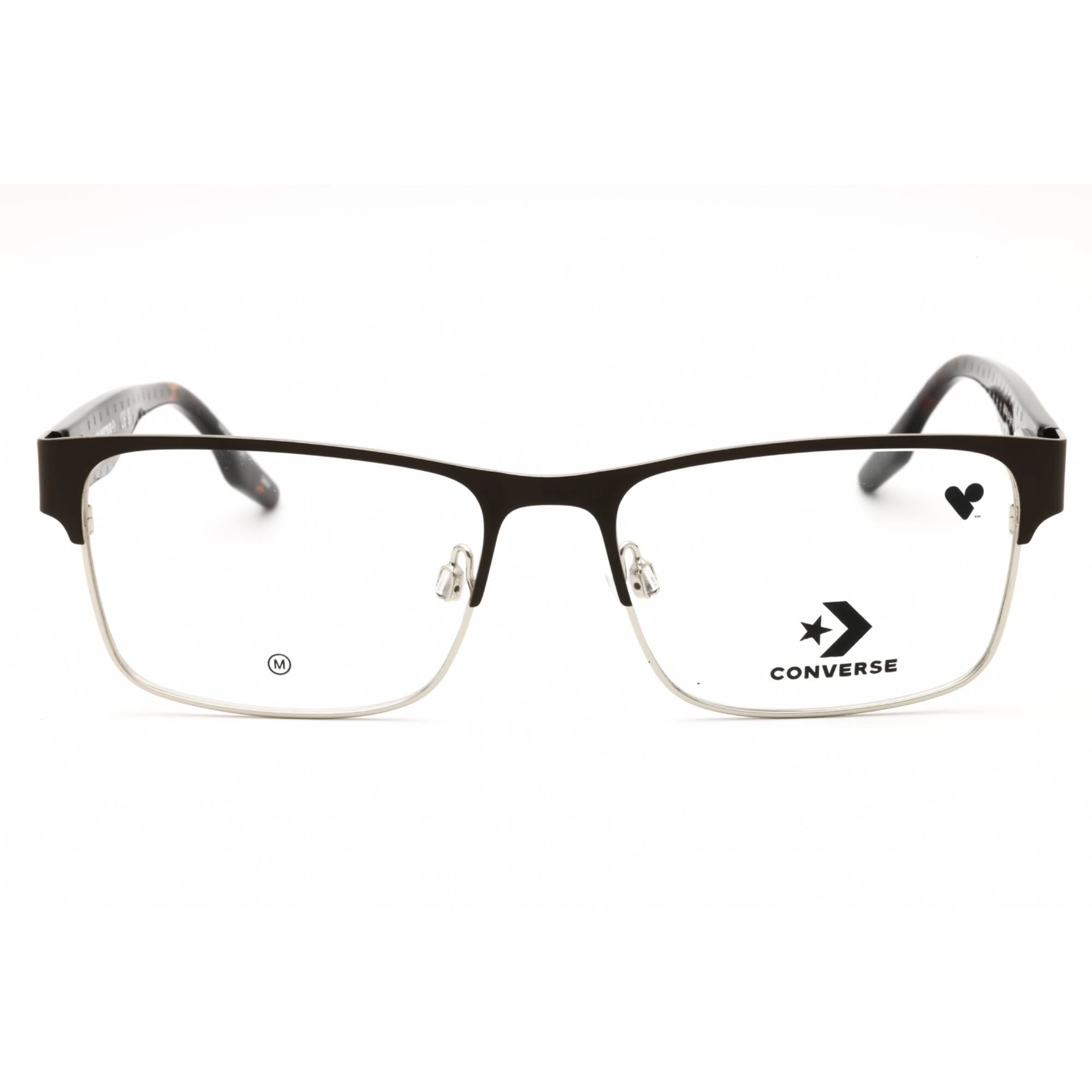 Converse Men's Eyeglasses - Matte Fresh Brew Metal Rectangular Frame | CV3024 201