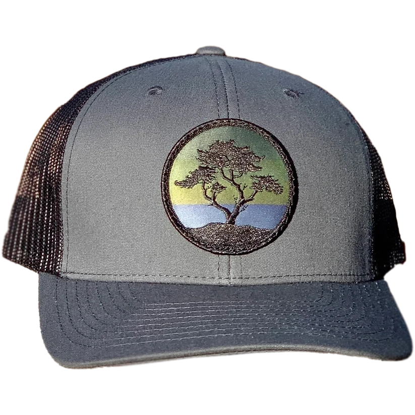 Curved Brim Trucker w/ Blackout Cypress