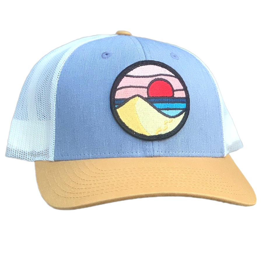 Curved Brim Trucker with Beach Day Patch