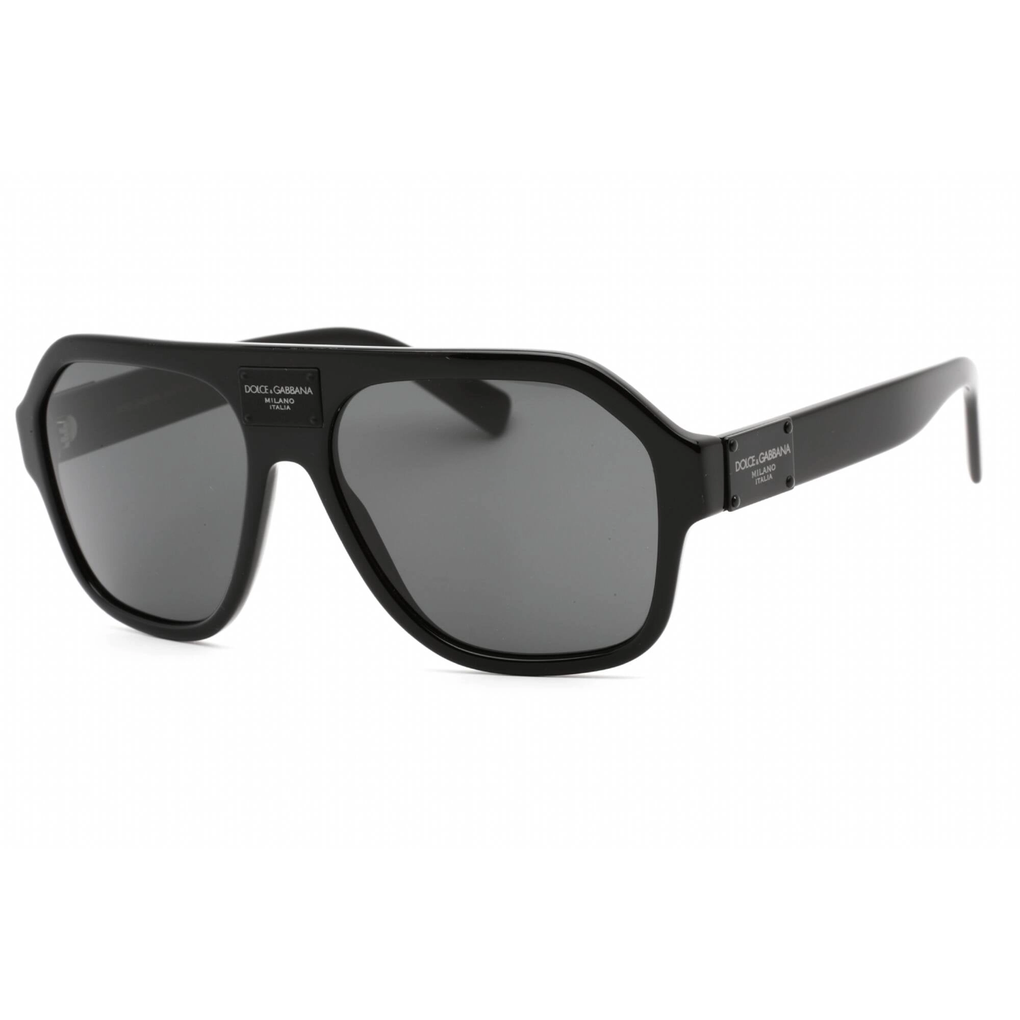 Dolce & Gabbana Men's Sunglasses - Black Aviator Shape Full Rim Frame | 0DG4433 501/87