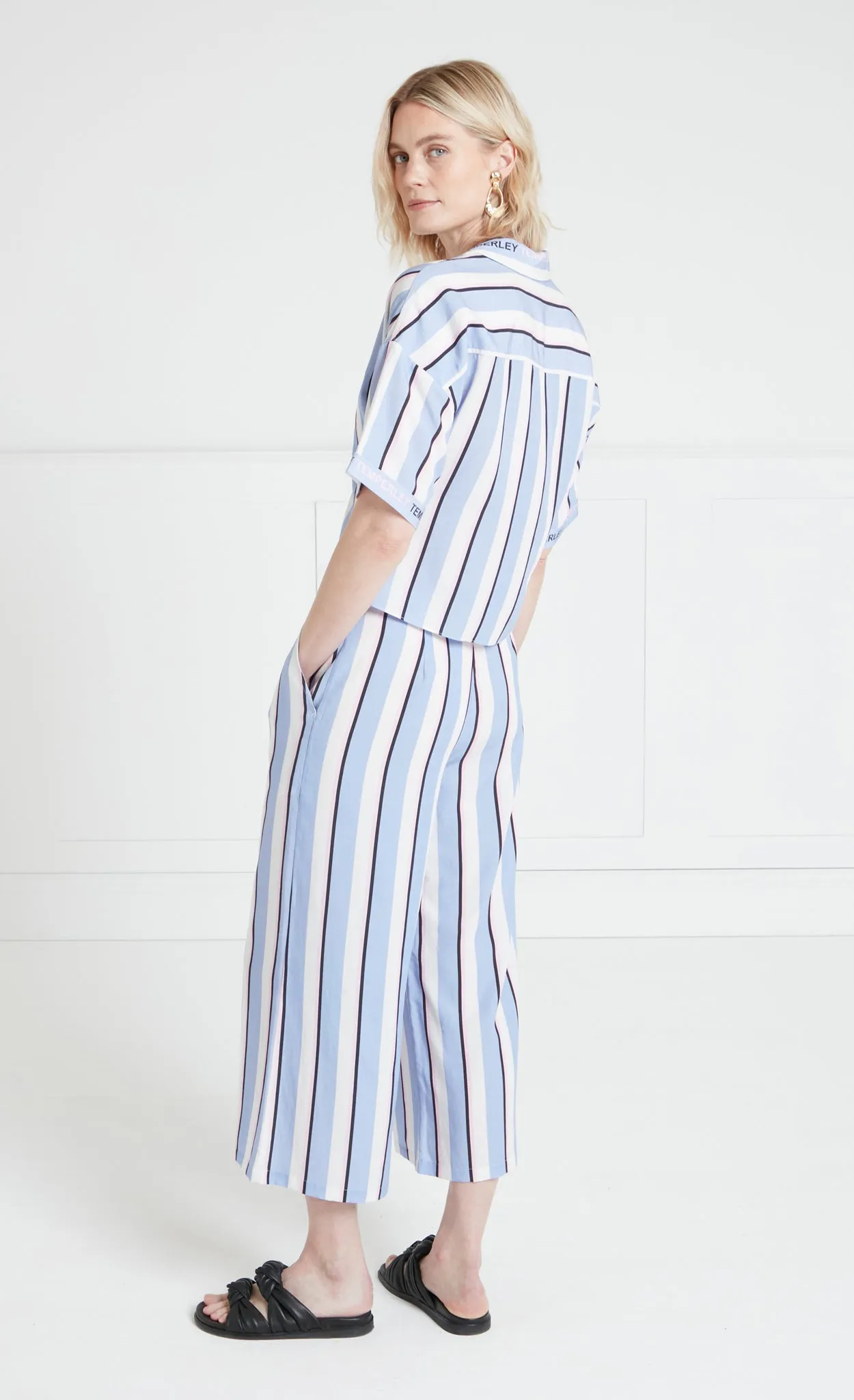 Dominique Trousers - Blue Mix
