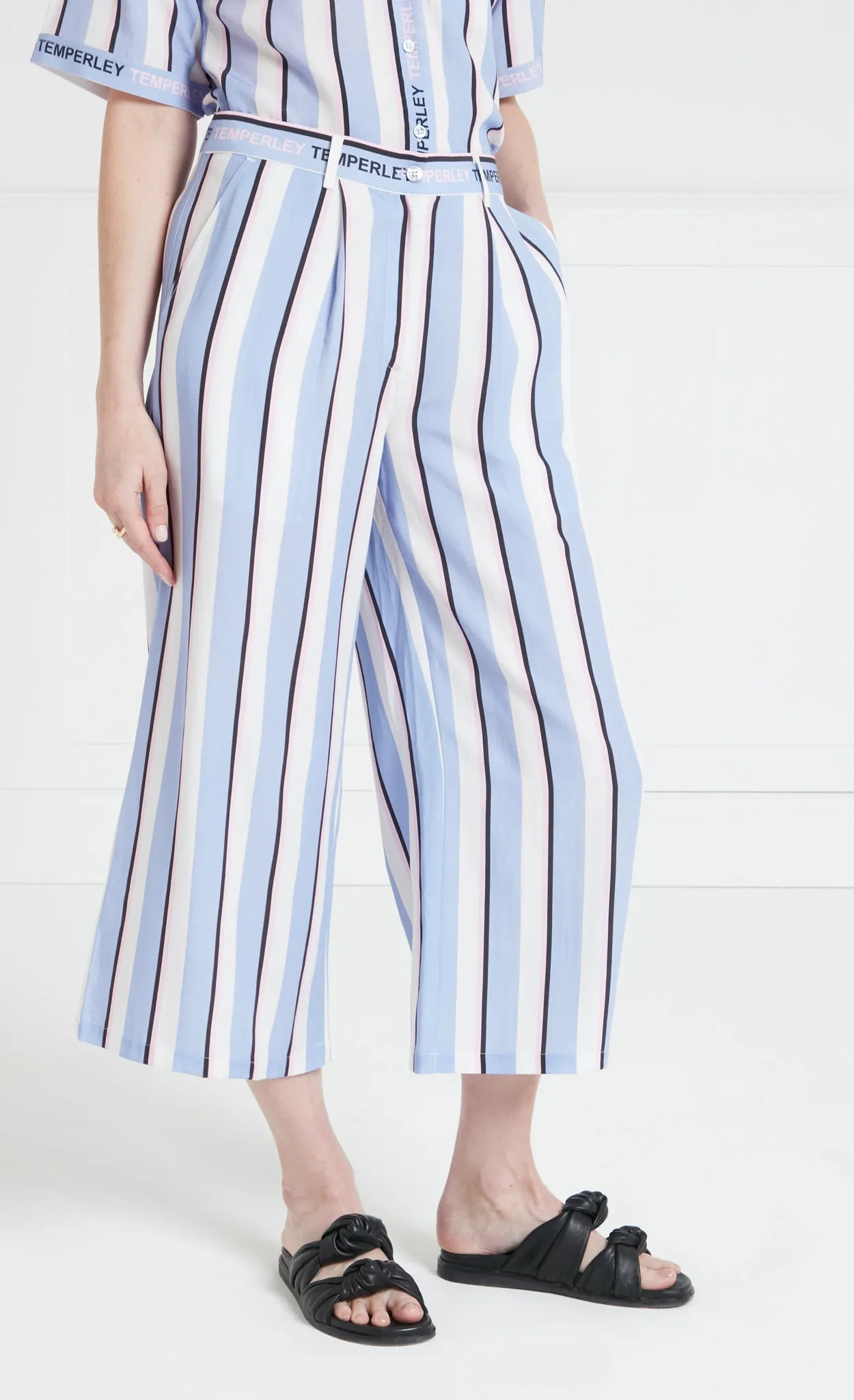 Dominique Trousers - Blue Mix