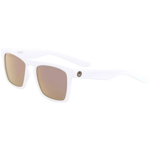 Dragon Men's Sunglasses - Matte White Square Frame Rose Gold Lens | DR DRAC ION 102