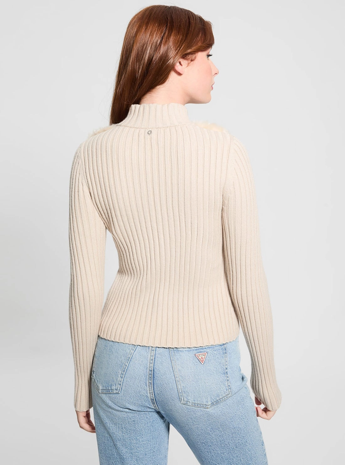 Eco Beige Fur Mix Mila Cardigan