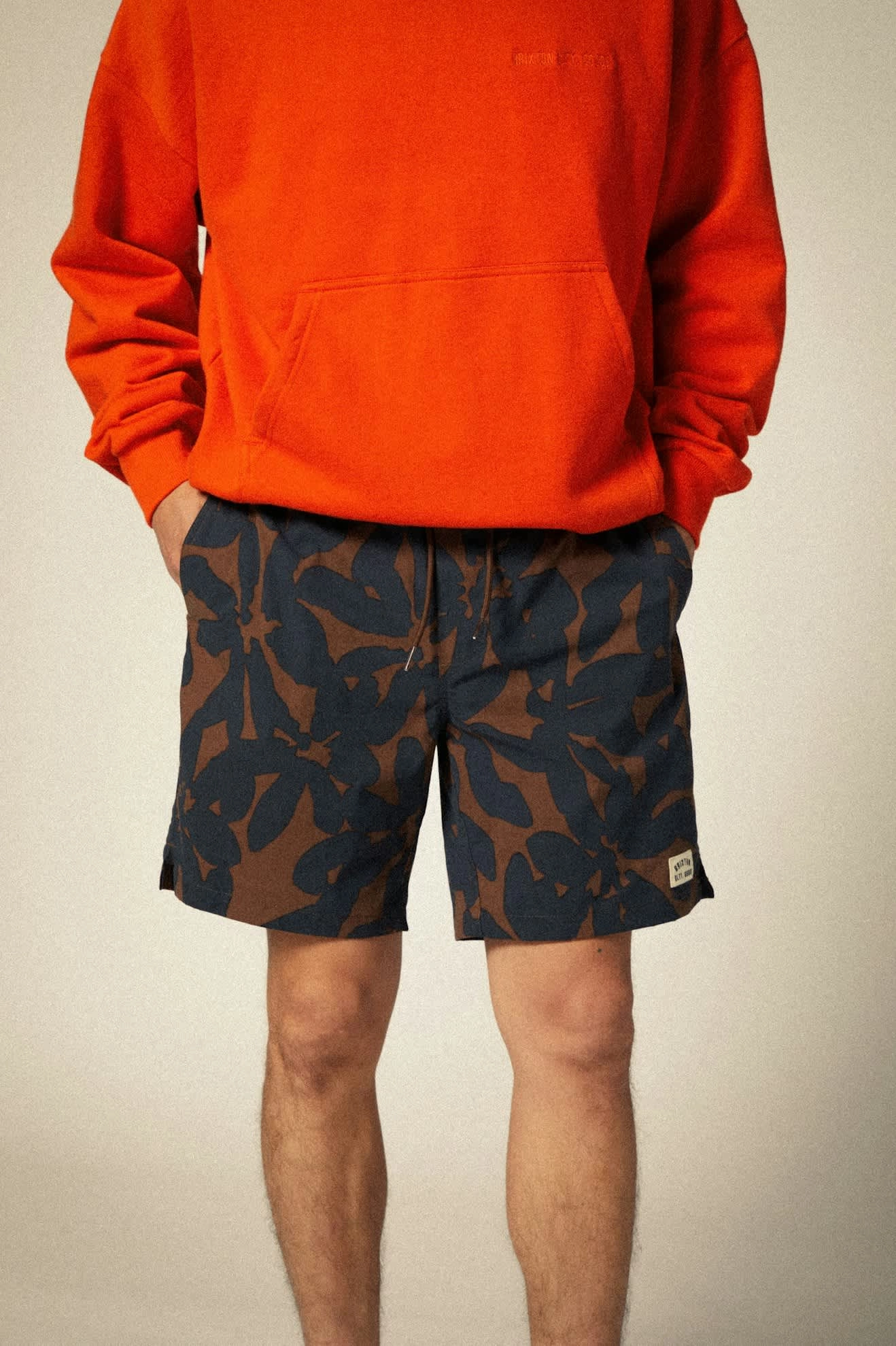 Everyday Stretch Hybrid Short 5.5 - Pinecone Brown Floral