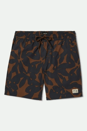 Everyday Stretch Hybrid Short 5.5 - Pinecone Brown Floral