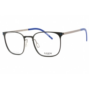 Flexon Men's Eyeglasses - Dark Gunmetal Metal Full Rim Square Frame | FLEXON B2029 034