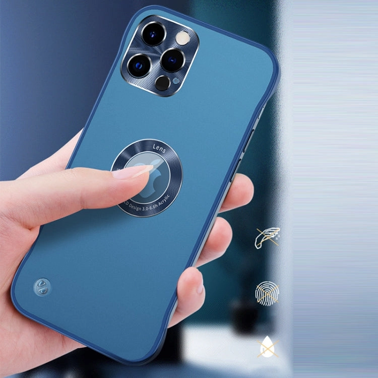 For iPhone 13 Metal CD Texture Borderless Transparent Frosted Phone Case