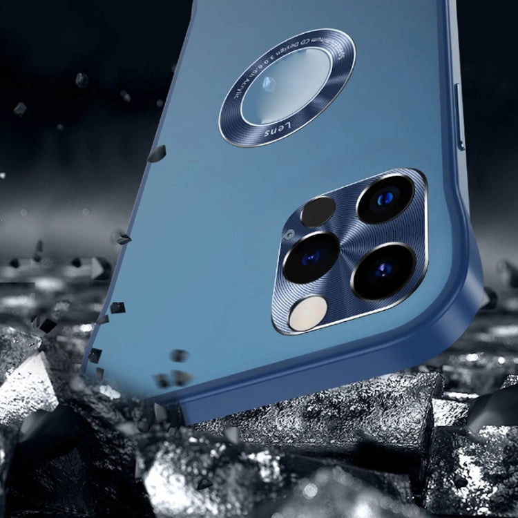 For iPhone 13 Metal CD Texture Borderless Transparent Frosted Phone Case