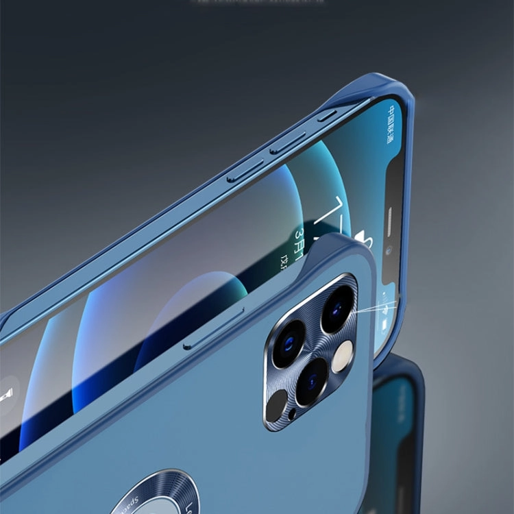 For iPhone 13 Metal CD Texture Borderless Transparent Frosted Phone Case