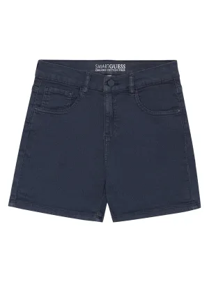 Girls Blue Stretch Bull Denim Shorts (7-16)