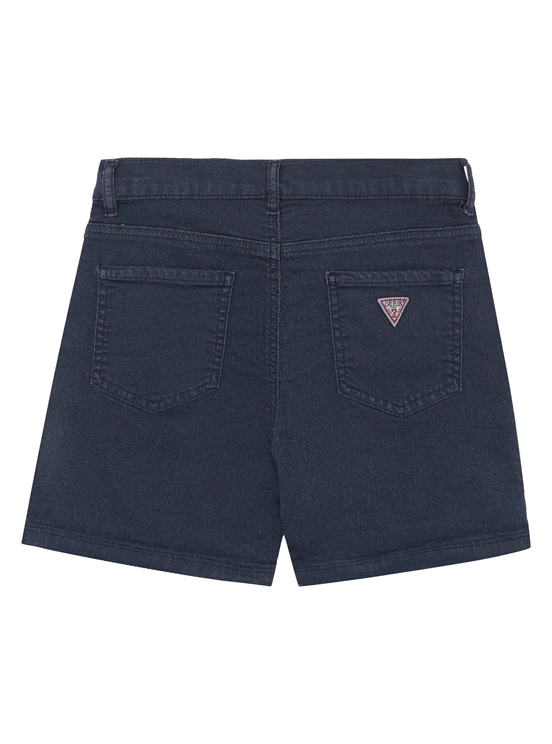 Girls Blue Stretch Bull Denim Shorts (7-16)