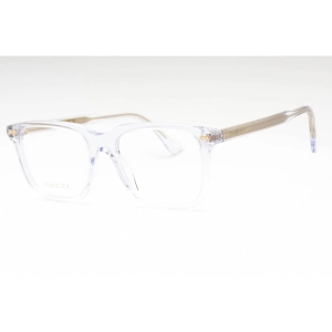 Gucci Men's Eyeglasses - Crystal Plastic Square Shape Frame Clear Lens | GG0737O 017