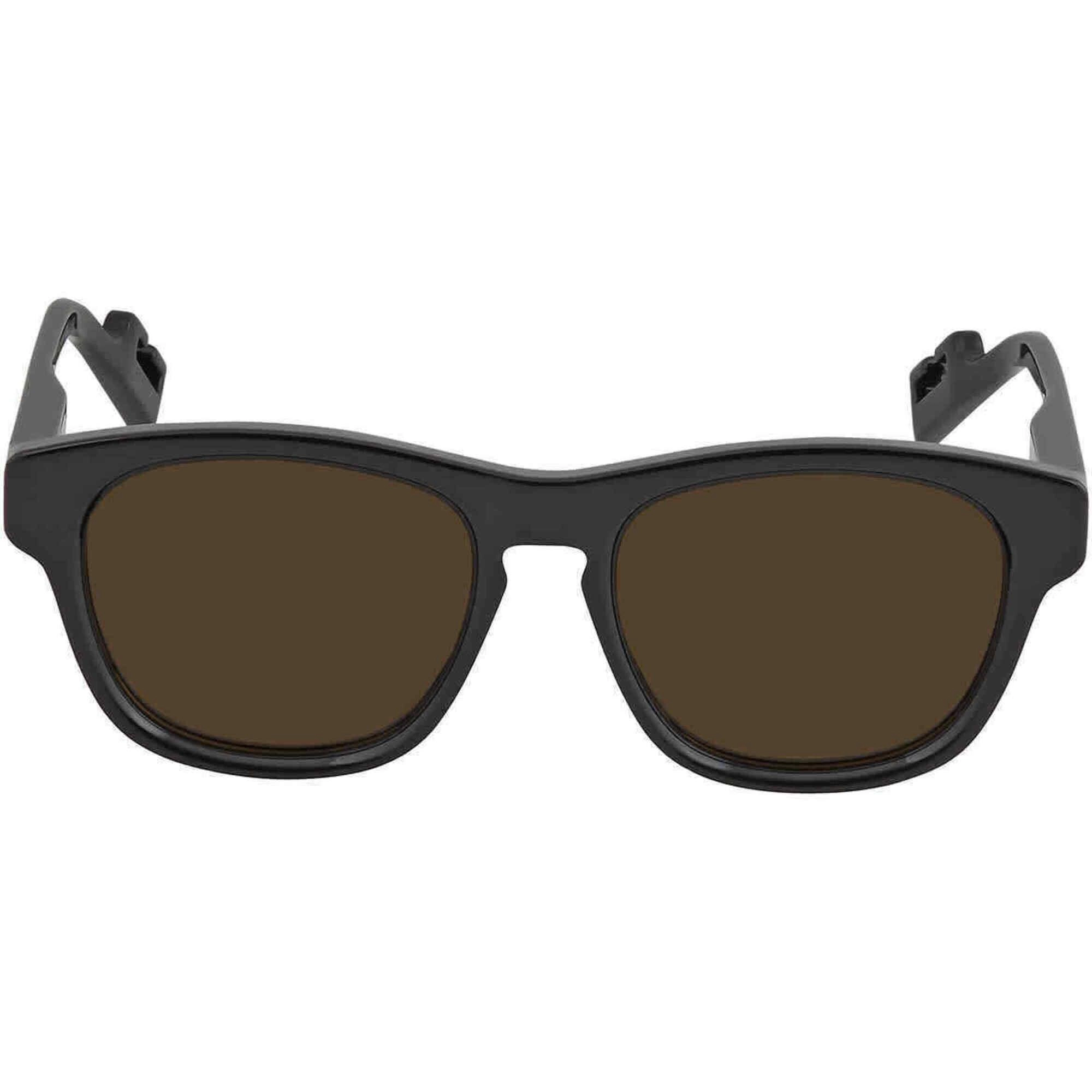 Gucci Men's Sunglasses - Black Injection Full Rim Frame Brown Lens | GG1238S 004