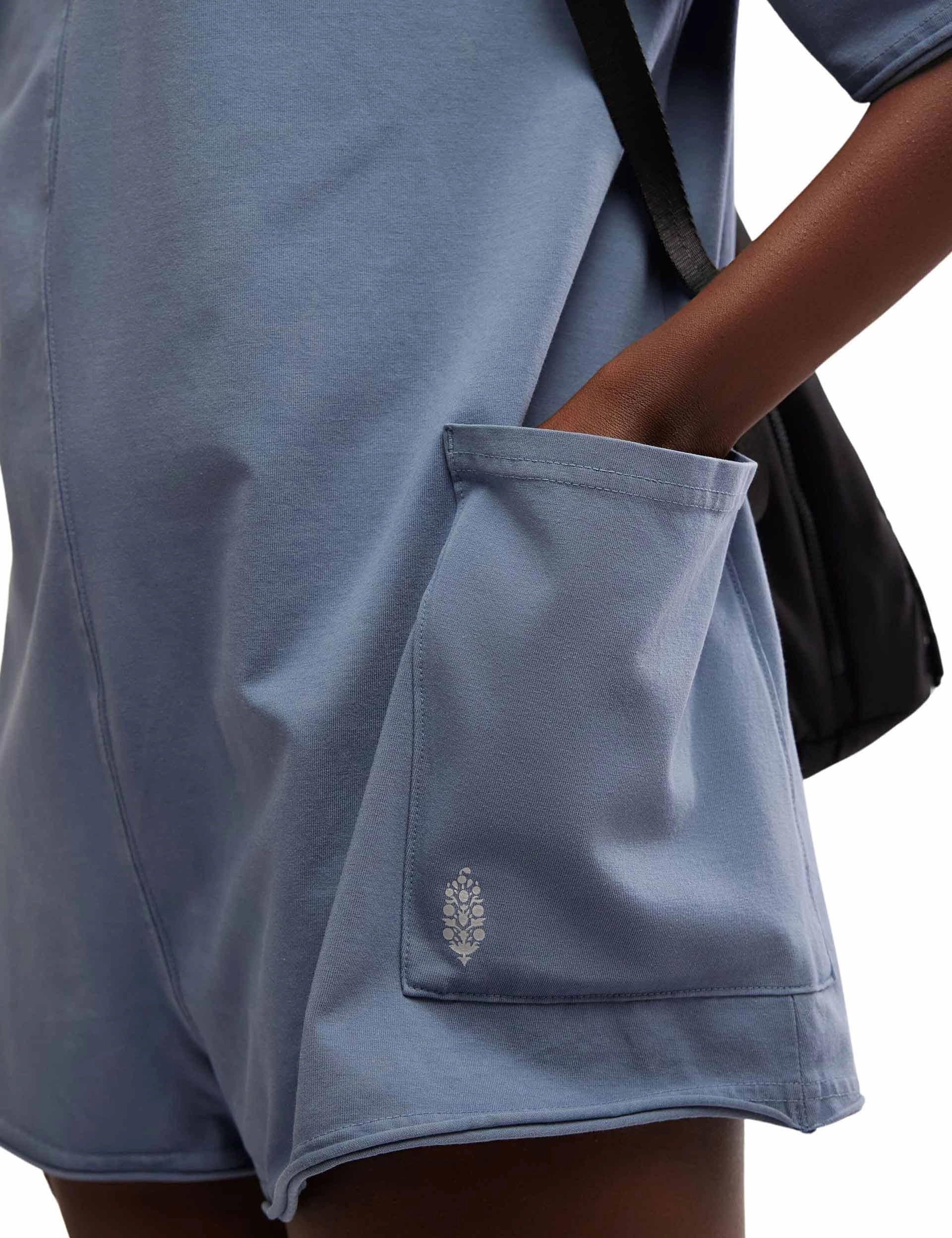 Hot Shot Tee Romper - Skyline