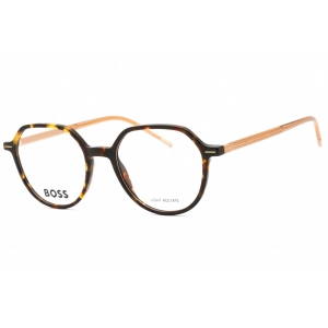 Hugo Boss Women's Eyeglasses - Havana Yellow Unique Plastic Frame | BOSS 1586 0HJV 00