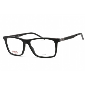 Hugo Men's Eyeglasses - Full Rim Matte Black Plastic Rectangular Frame | HG1140 003