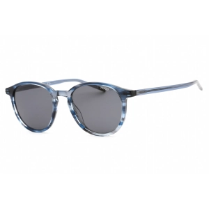 Hugo Men's Sunglasses - Blue Horn Oval Full Rim Plastic Frame | HG 1169/S 038I IR