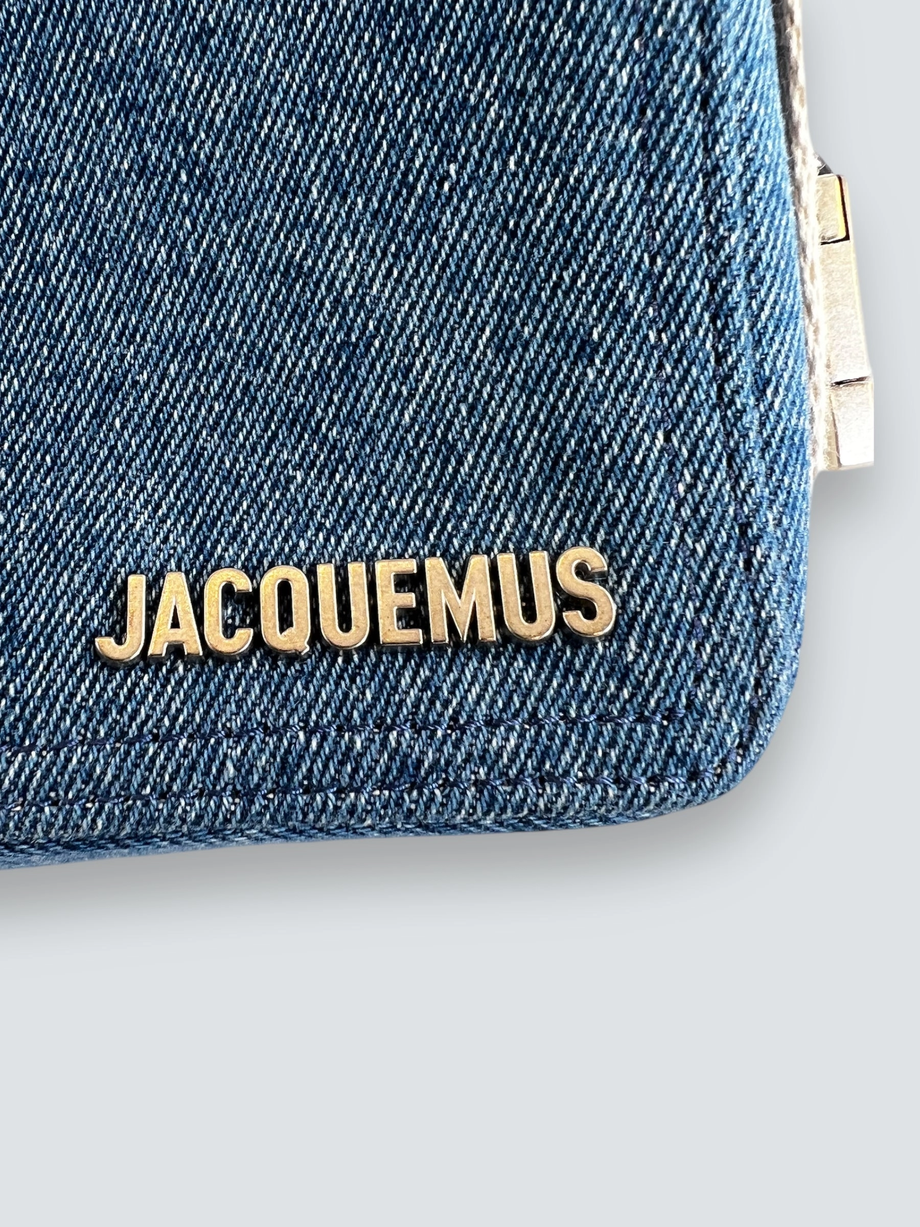 Jacquemus Denim Le Cuerda Horizontal Shoulder Bag