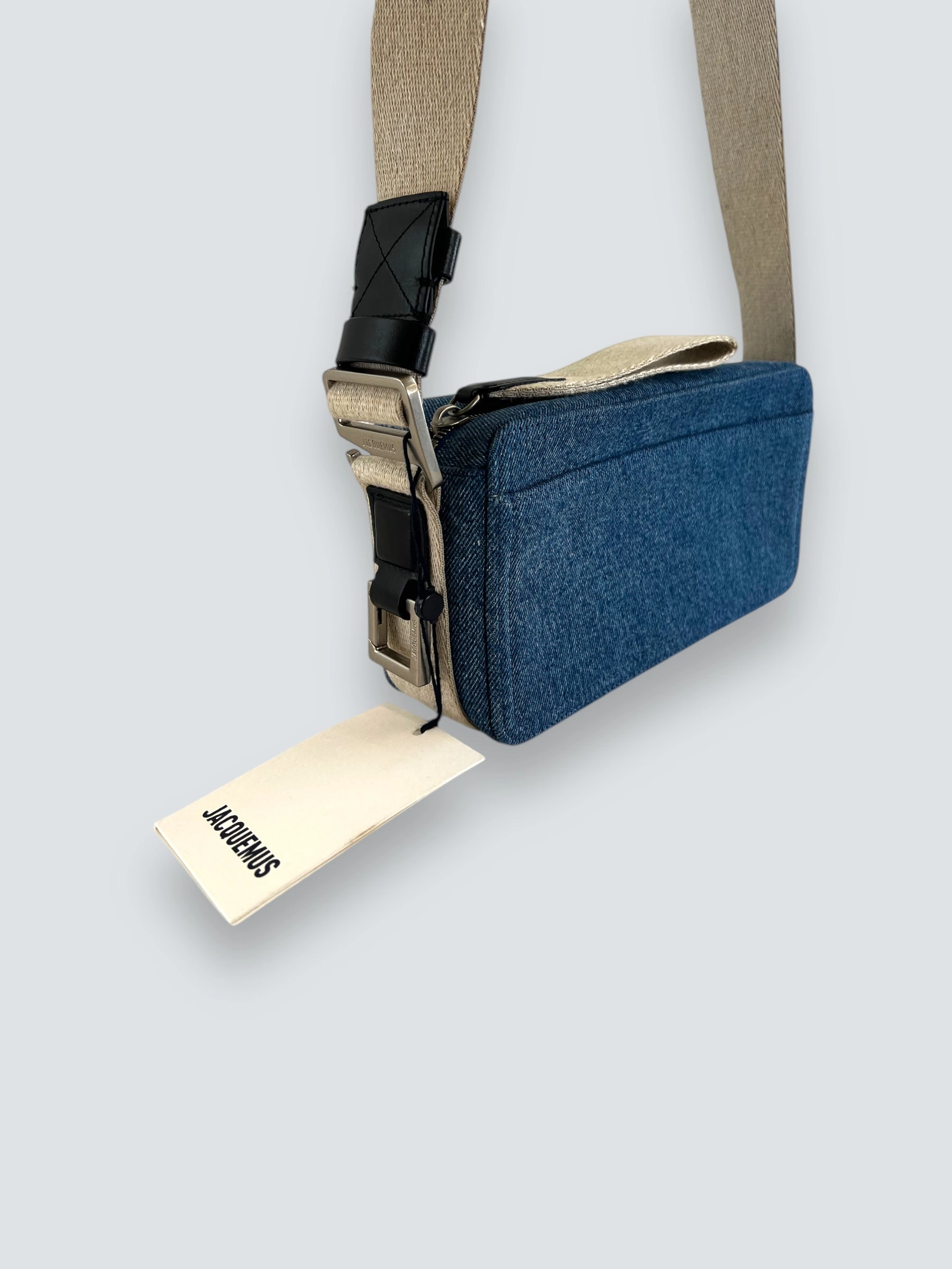 Jacquemus Denim Le Cuerda Horizontal Shoulder Bag