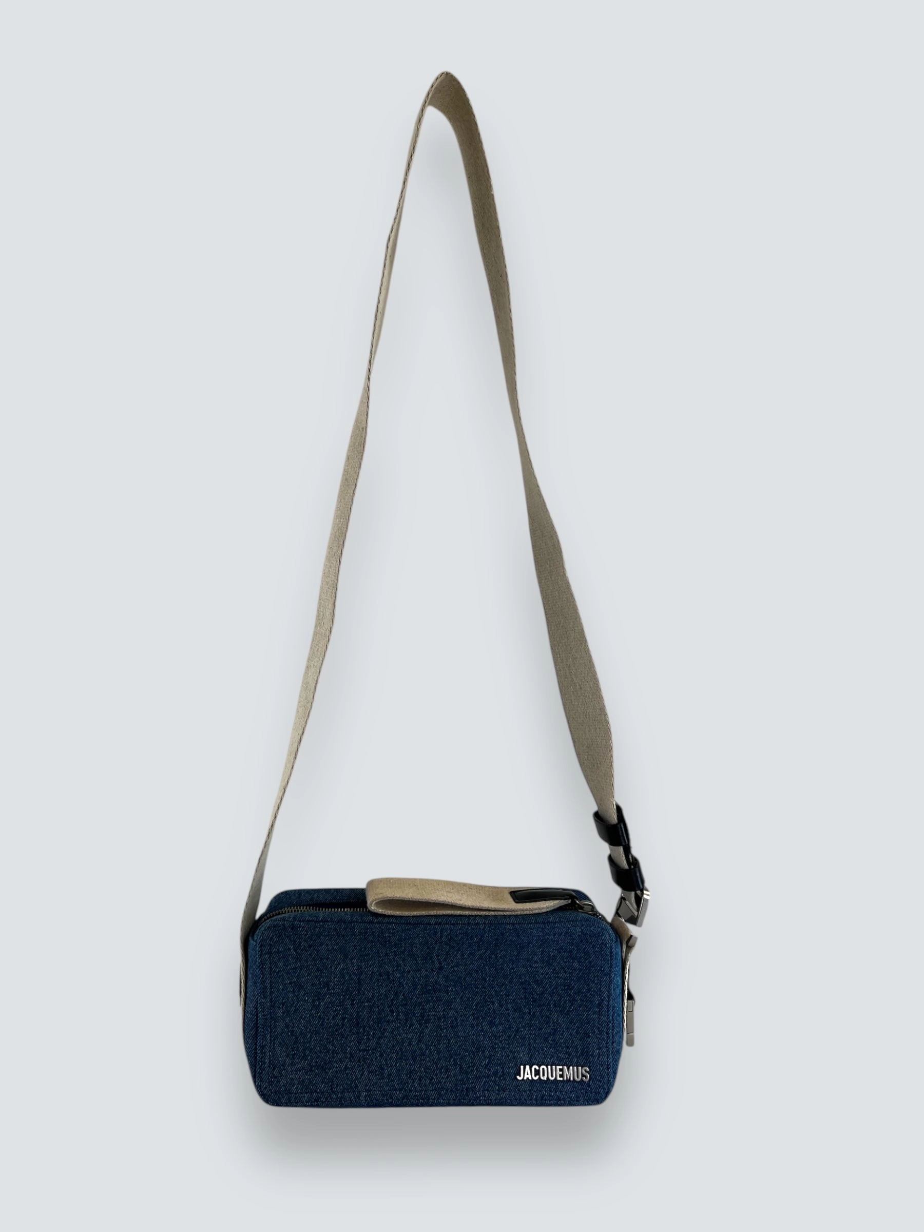 Jacquemus Denim Le Cuerda Horizontal Shoulder Bag