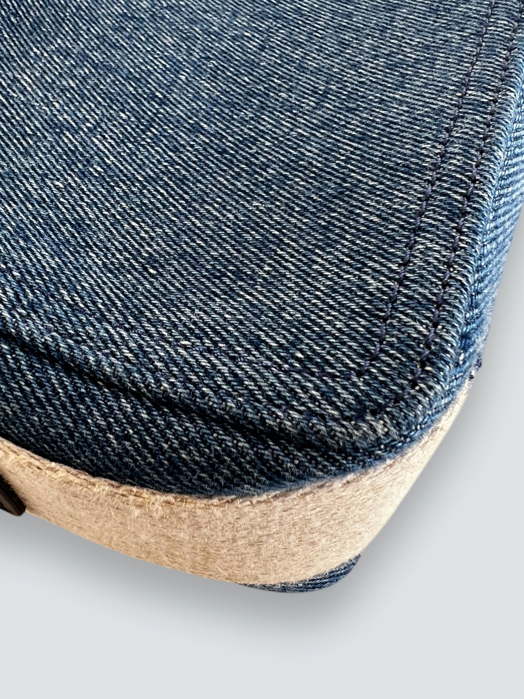 Jacquemus Denim Le Cuerda Horizontal Shoulder Bag
