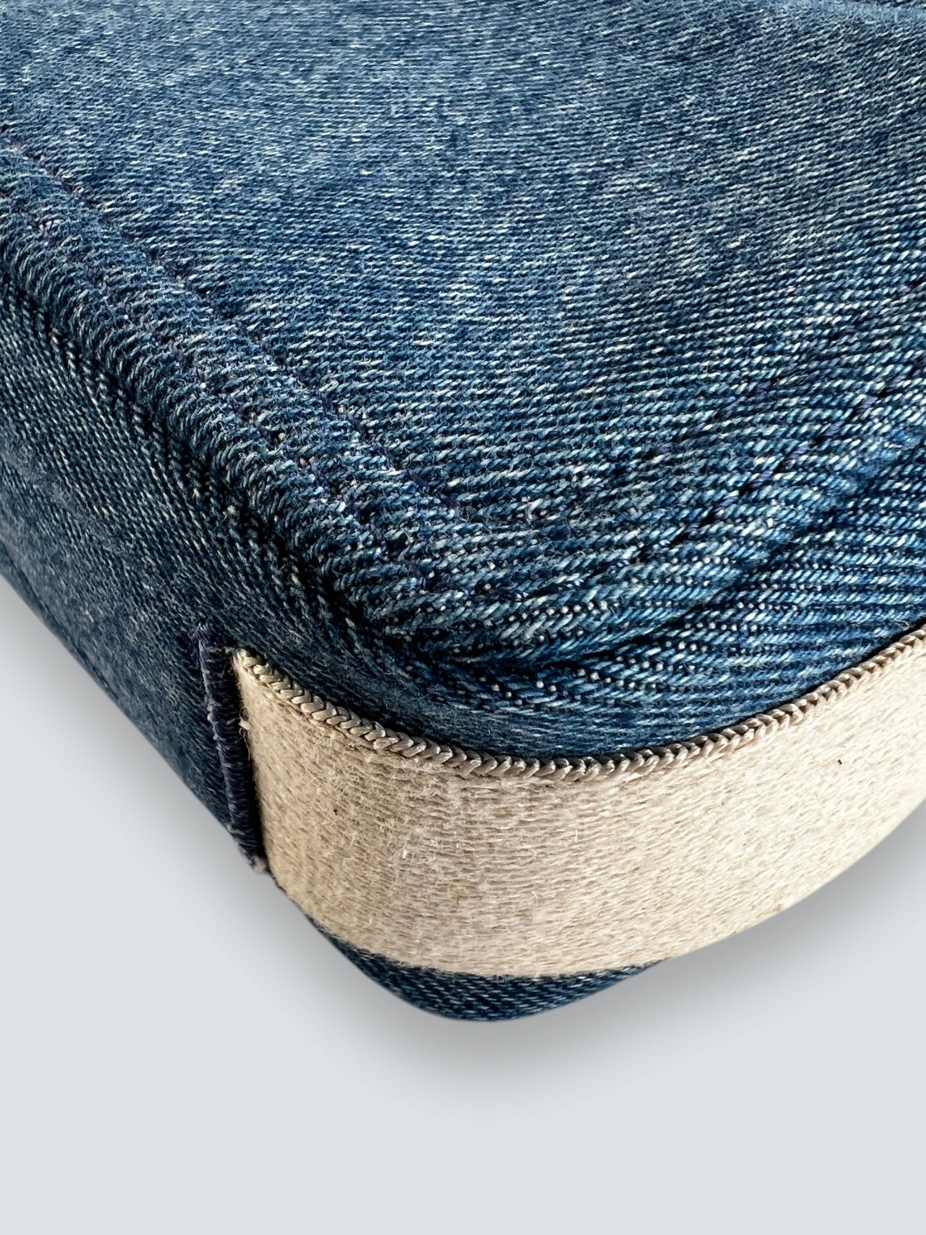 Jacquemus Denim Le Cuerda Horizontal Shoulder Bag