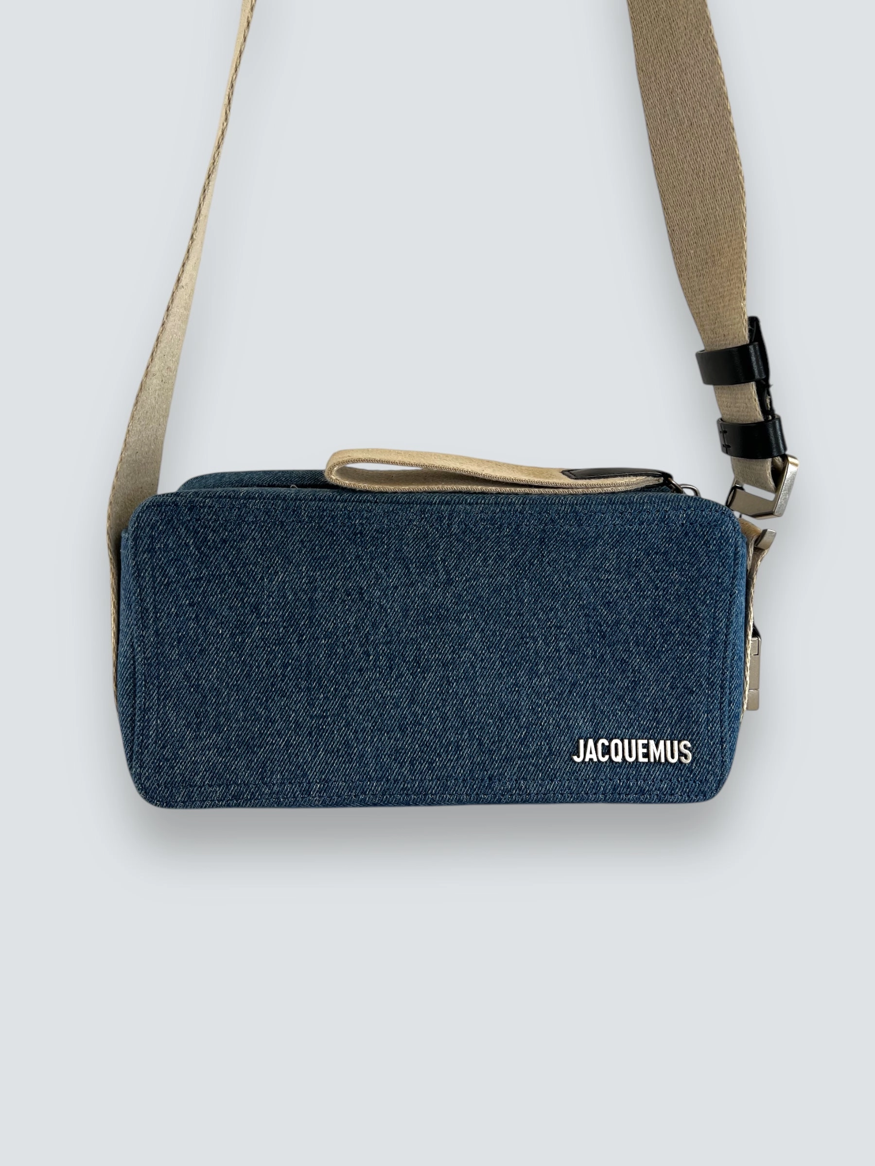 Jacquemus Denim Le Cuerda Horizontal Shoulder Bag