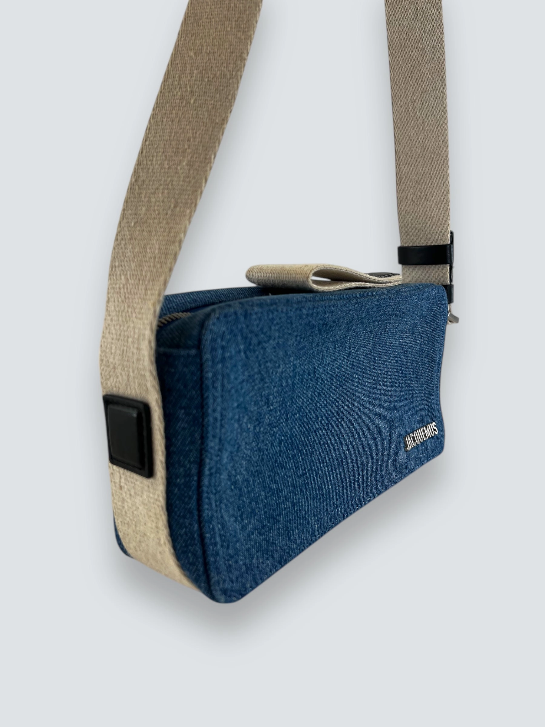 Jacquemus Denim Le Cuerda Horizontal Shoulder Bag