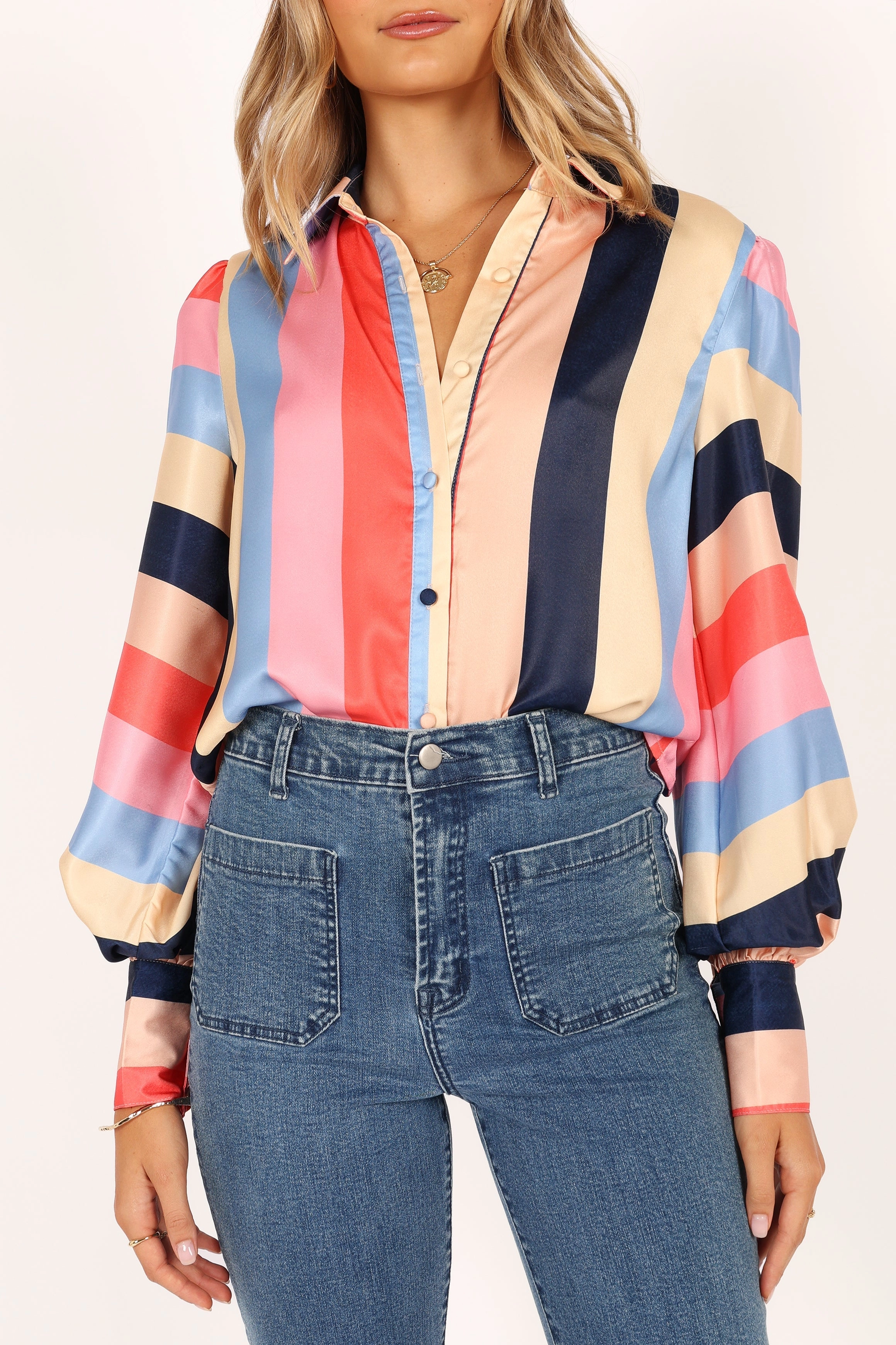 Kimmy Shirt - Multi Stripe